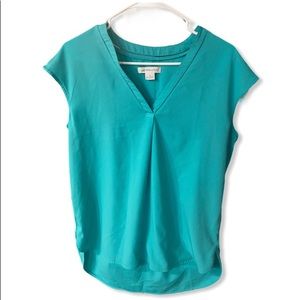 Liz Claiborne sleeveless teal green top